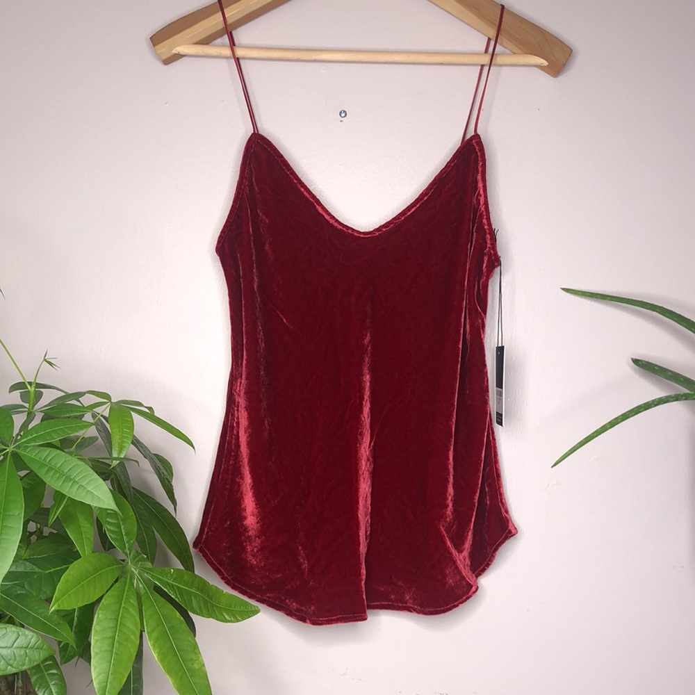 REFORMATION EVIE Tank Velvet Sm